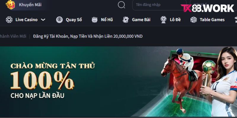 Khuyến mãi tân thủ hoàn nạp 100%