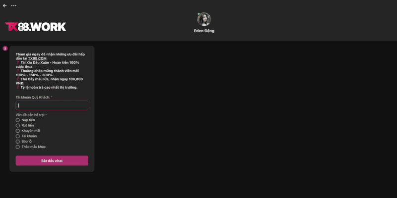 Liên hệ qua live chat