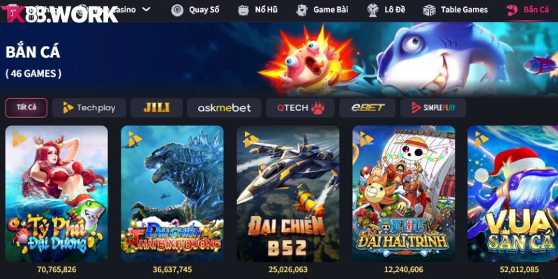 Thông tin chung về bắn cá TX88